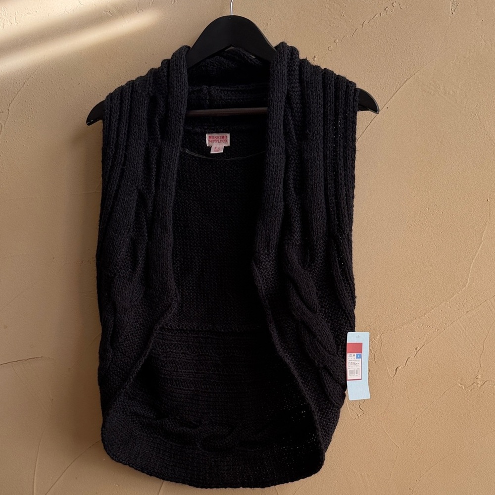 Mossimo Supply Co. Black Off-the-Shoulder Sweater